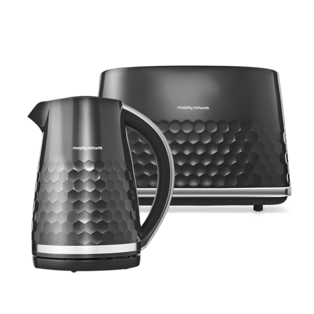 Hive Black Kettle and Toaster Set