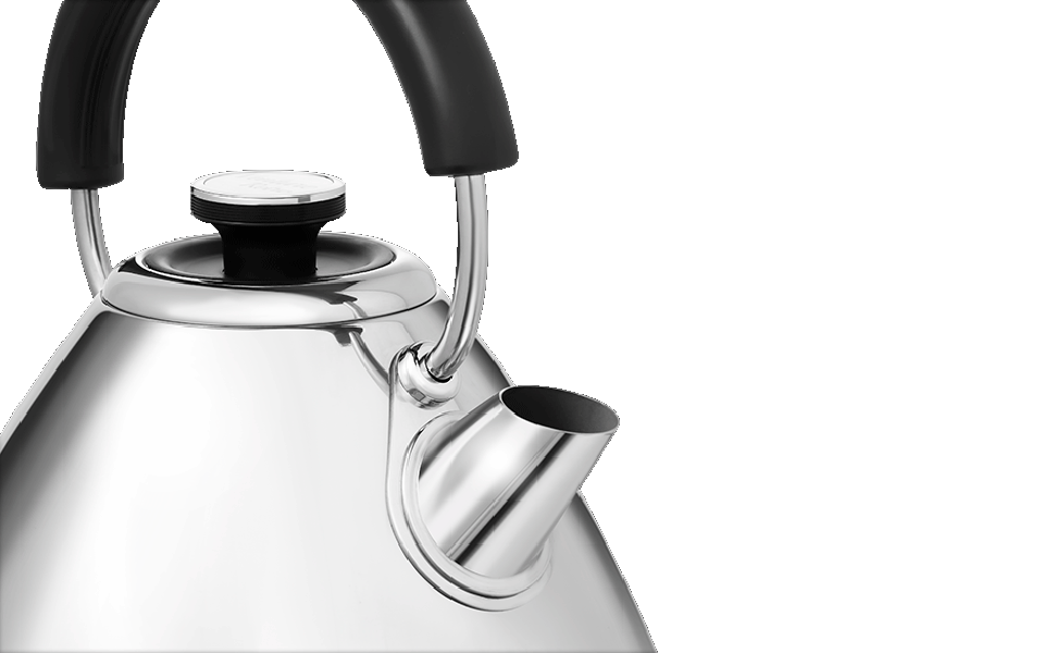 Venture Retro Pyramid Kettle Silver