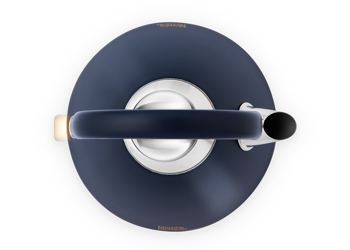 Accents Gold Pyramid Kettle Navy