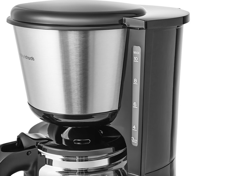Equip Black Kettle, Toaster & Filter Coffee Machine Set