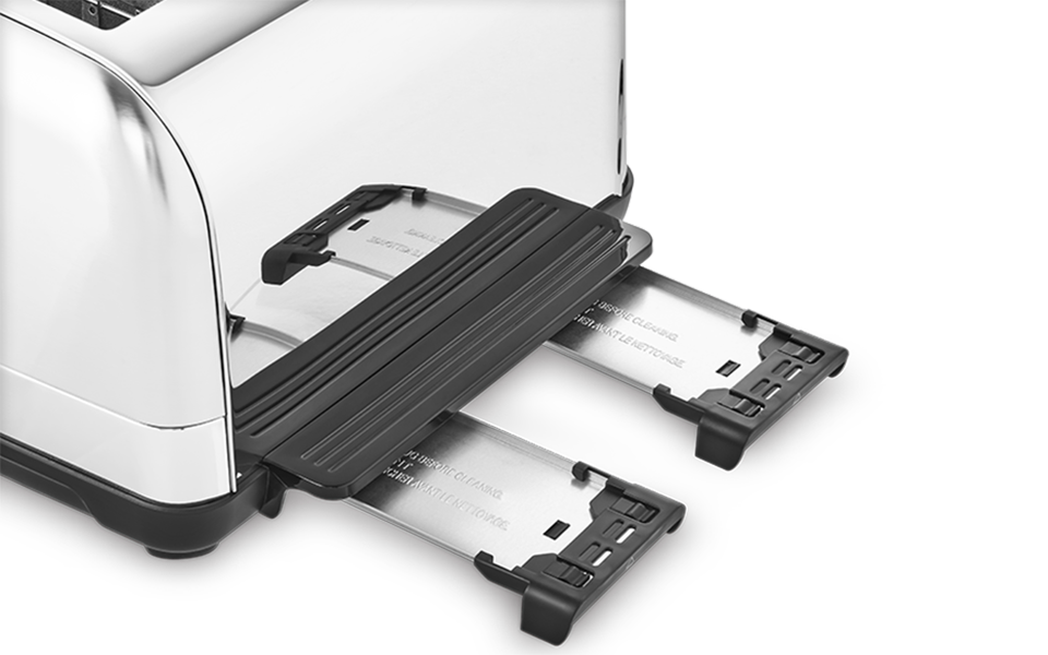 Venture Retro 4 Slice Toaster Stainless Steel