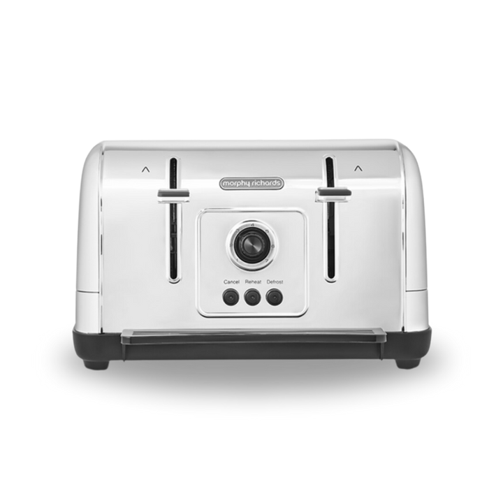 Venture Retro 4 Slice Toaster Stainless Steel