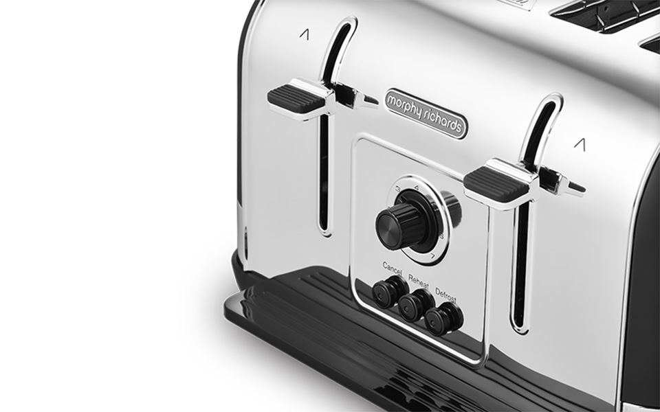 Venture 4-Slice Toaster Black