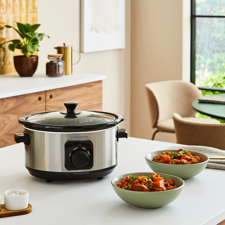 Stainless Steel 3.5L Slow Cooker