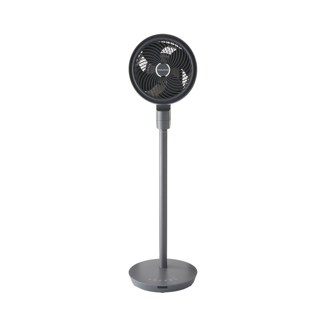 Air Flex 9” 4 Blade Air Circulating Pedestal Fan with Remote Control