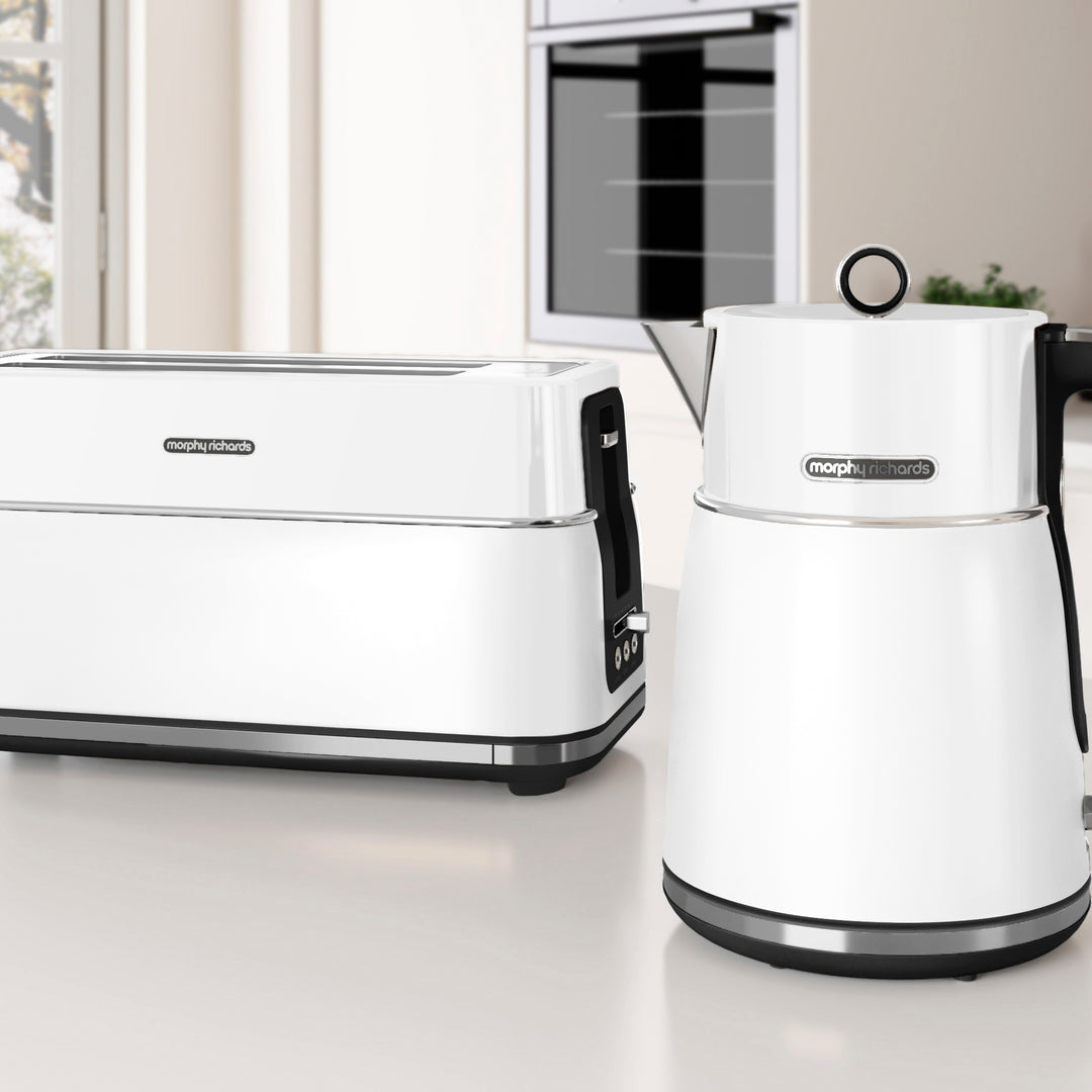 Signature Matt White Kettle and Toaster Set