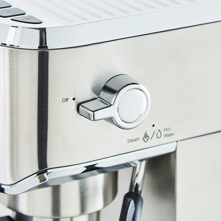 Traditional Compact Pump Espresso Machine, Brew & Blend Coffee Grinder and Milk Frother Set